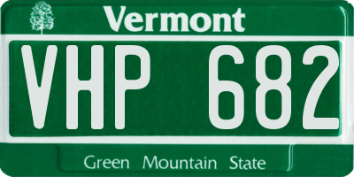 VT license plate VHP682