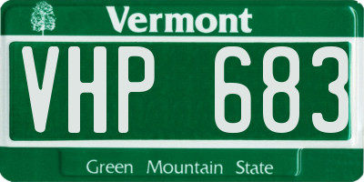 VT license plate VHP683