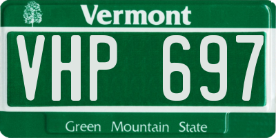VT license plate VHP697