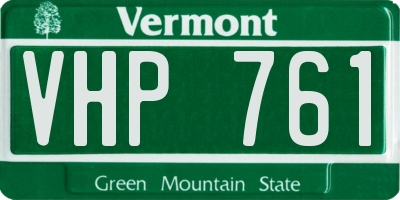 VT license plate VHP761