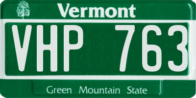 VT license plate VHP763