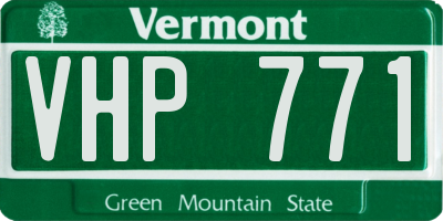 VT license plate VHP771