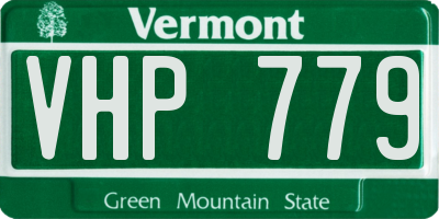 VT license plate VHP779