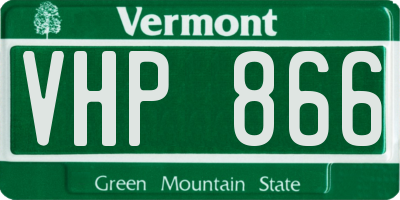 VT license plate VHP866