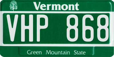 VT license plate VHP868
