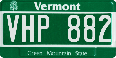 VT license plate VHP882