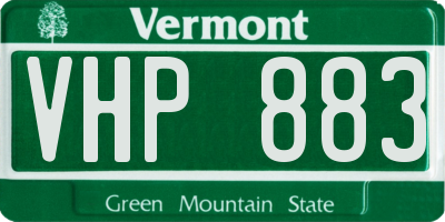 VT license plate VHP883