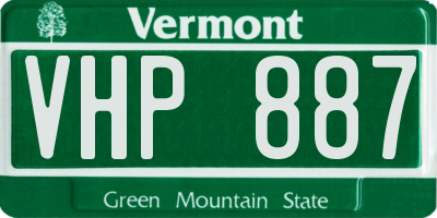 VT license plate VHP887