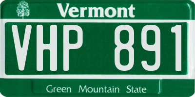 VT license plate VHP891