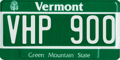 VT license plate VHP900
