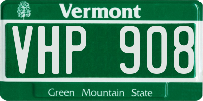 VT license plate VHP908