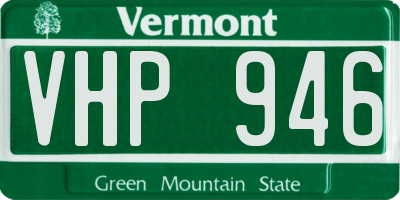 VT license plate VHP946