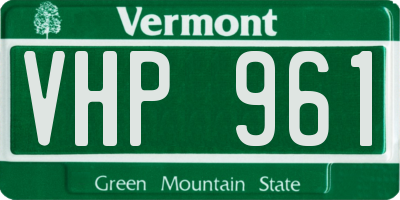 VT license plate VHP961