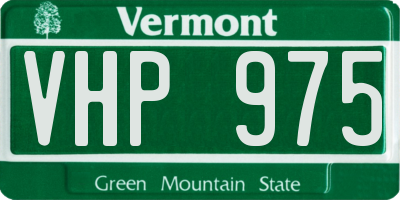 VT license plate VHP975