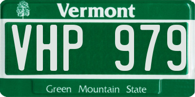 VT license plate VHP979