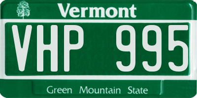 VT license plate VHP995