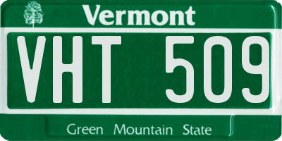 VT license plate VHT509