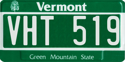 VT license plate VHT519