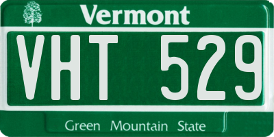 VT license plate VHT529