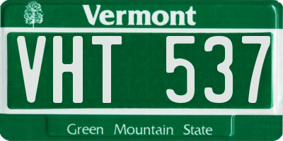 VT license plate VHT537