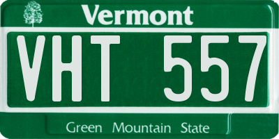 VT license plate VHT557