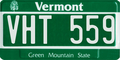 VT license plate VHT559