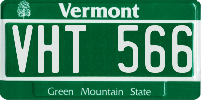 VT license plate VHT566