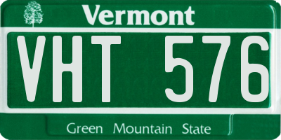 VT license plate VHT576
