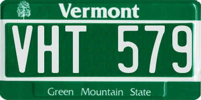 VT license plate VHT579