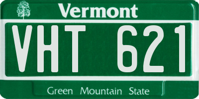 VT license plate VHT621