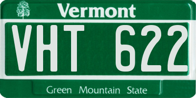 VT license plate VHT622