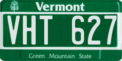 VT license plate VHT627