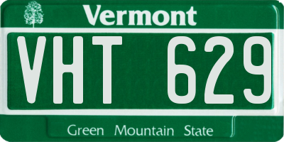 VT license plate VHT629