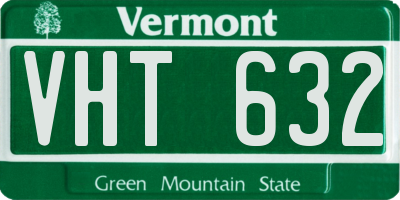 VT license plate VHT632