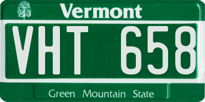 VT license plate VHT658