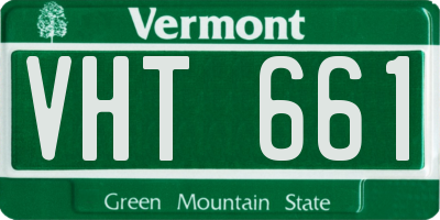VT license plate VHT661