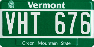 VT license plate VHT676