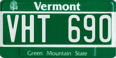 VT license plate VHT690