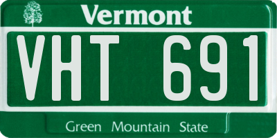 VT license plate VHT691