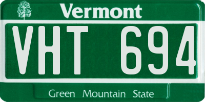 VT license plate VHT694