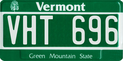 VT license plate VHT696