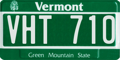 VT license plate VHT710