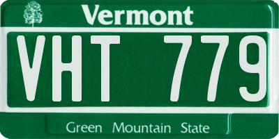 VT license plate VHT779