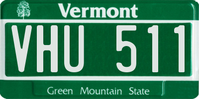 VT license plate VHU511