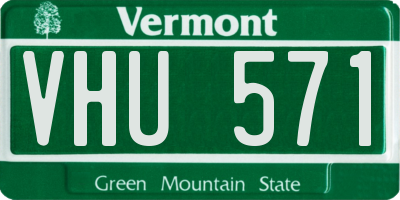 VT license plate VHU571
