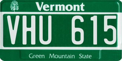 VT license plate VHU615