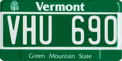 VT license plate VHU690