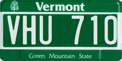 VT license plate VHU710