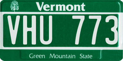 VT license plate VHU773