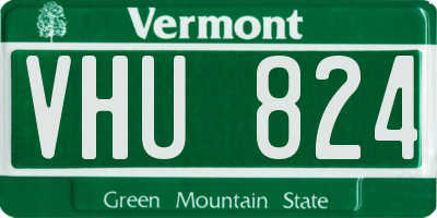 VT license plate VHU824